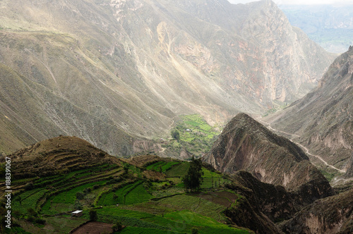 Peru, Tourist in the canyon Cotahuasi