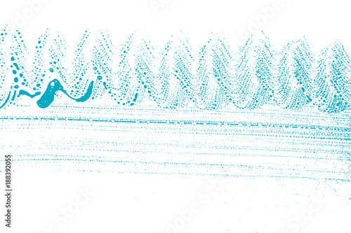 Natural soap texture. Alluring green blue foam trace background. Artistic magnetic soap suds. Cleanliness, cleanness, purity concept. Vector illustration.