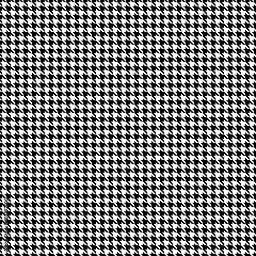Houndstooth Retro Seamless Pattern Black/White Little