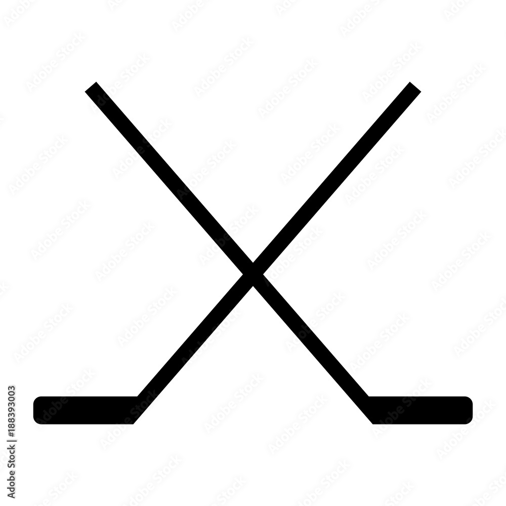 Fototapeta premium hockey stick icon