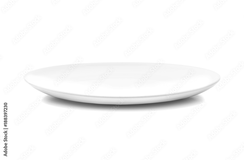 white dish or ceramic plate isolated on white background white dish or ceramic plate isolated on white background