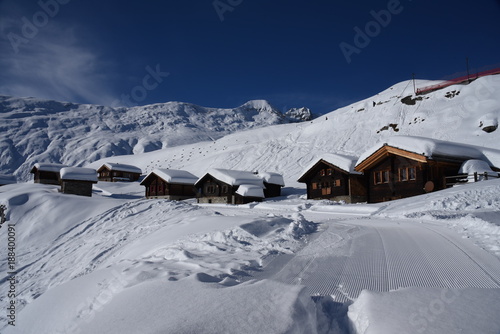 Winter in Belalp, Wallis (Switzerland)