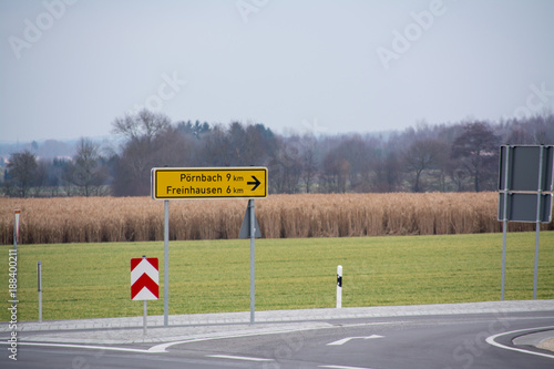 Wegweiser nach Pörnbach