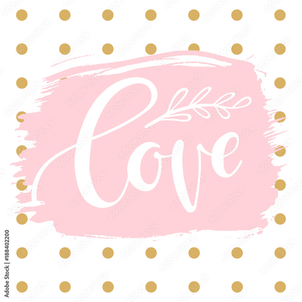 Romantic background with word - love Romantic background with word - love
