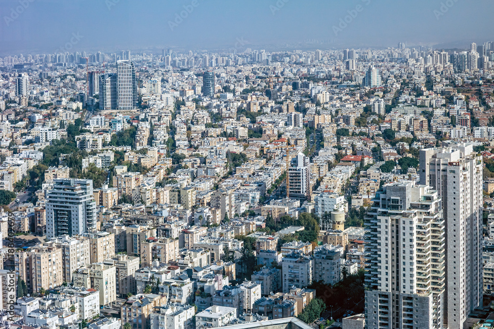 Aerial view of the City of Tel Aviv, Israel Aerial view of the City of Tel Aviv, Israel