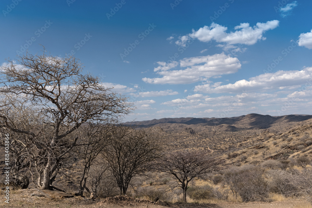 View of the Eros Mountains (Erosberge) north of Windhoek, Namibia View of the Eros Mountains (Erosberge) north of Windhoek, Namibia