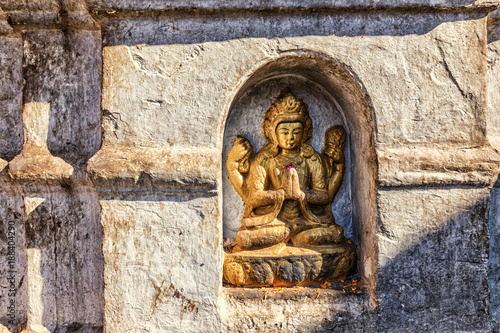 Little Buddha Sculpure in Main Stupa, Swayambhunath, Kathmandu, Nepal