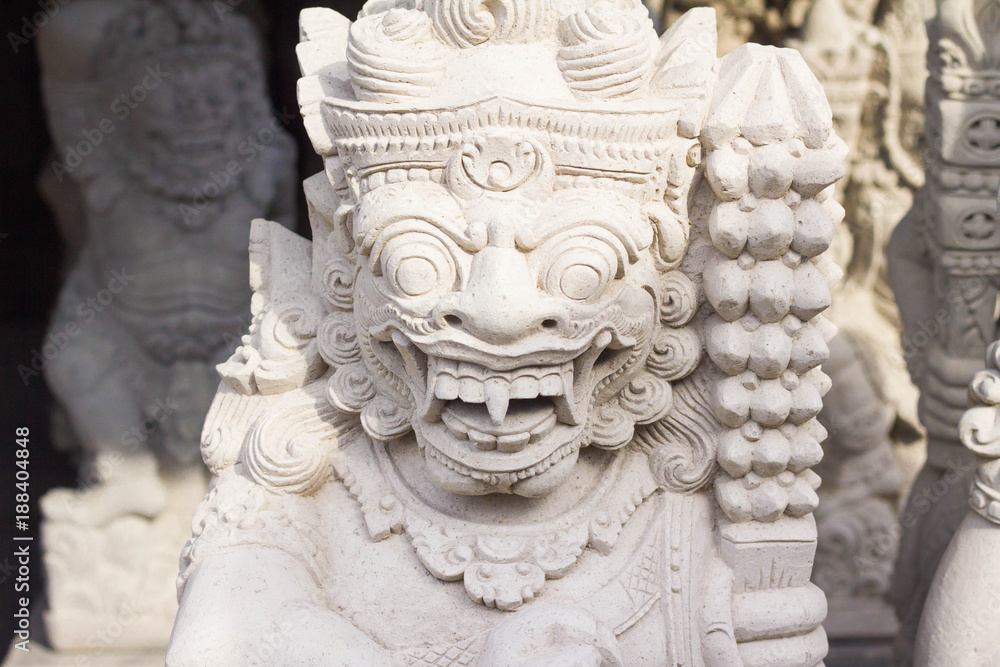 custom made wallpaper toronto digitalSculpture of balinese demon in the art market of Ubud, Bali