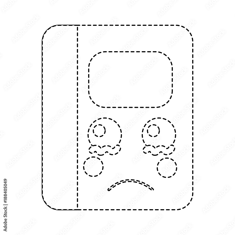 kawaii notebook school cartoon character vector illustration sticker design