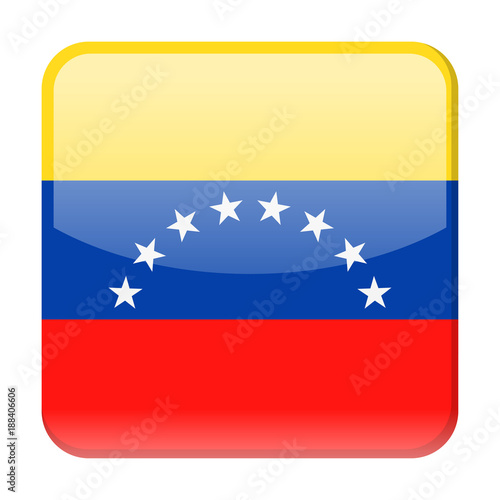 Venezuela Flag Vector Square Icon