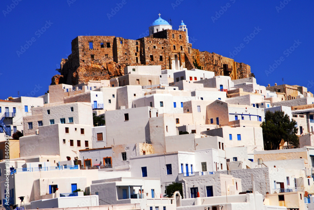 The castle of Astypalaia, Astypalaia island, Dodecanese islands, Greece