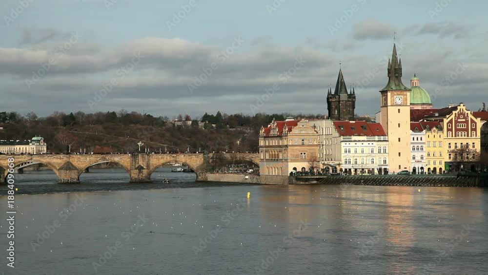 Charles Bridge & Vltava River; Prague; Prague & Czech Republic Charles Bridge & Vltava River; Prague; Prague & Czech Republic