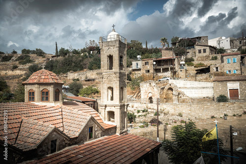 Tochni village, view over church. Larnaca District, Cyprus photo