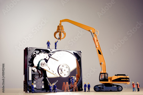 Repair of the dismantled hard drive photo