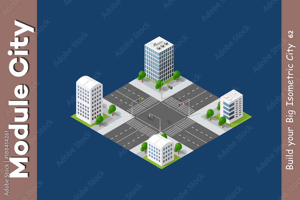 Urban Isometric skyscraper Urban Isometric skyscraper