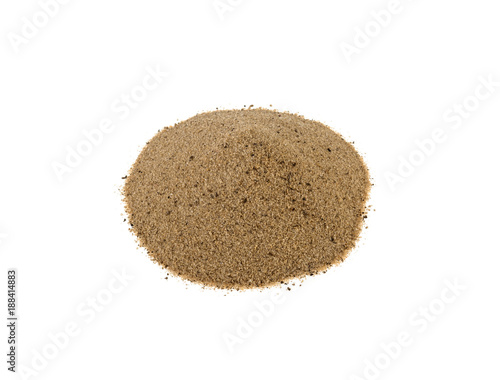 sand on a white background