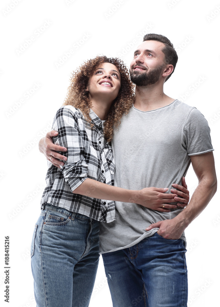 Fototapeta premium Portrait of a beautiful couple in love