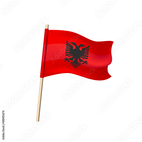 Albania flag (two-headed eagle on red background)