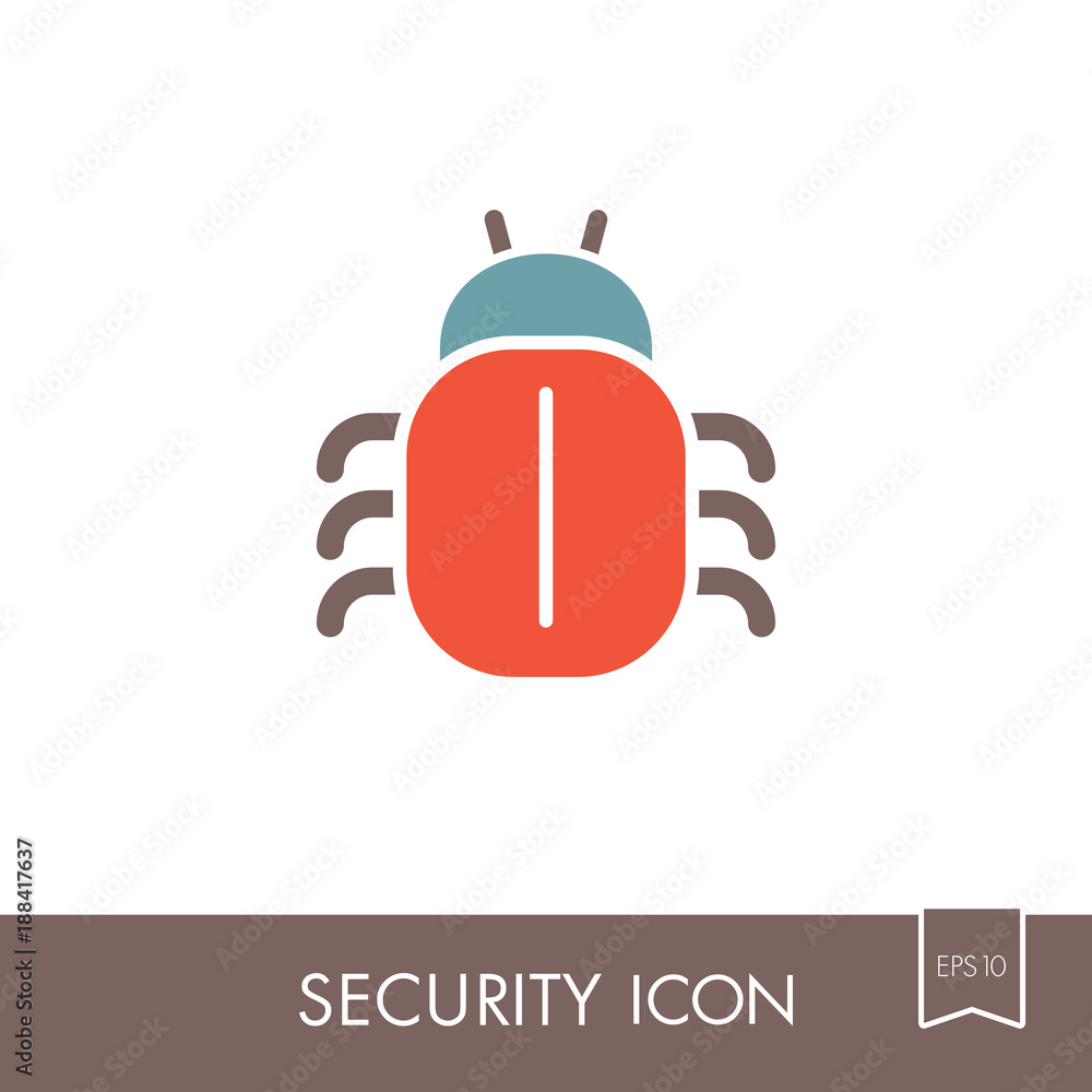 Fototapeta premium Software or program bug icon