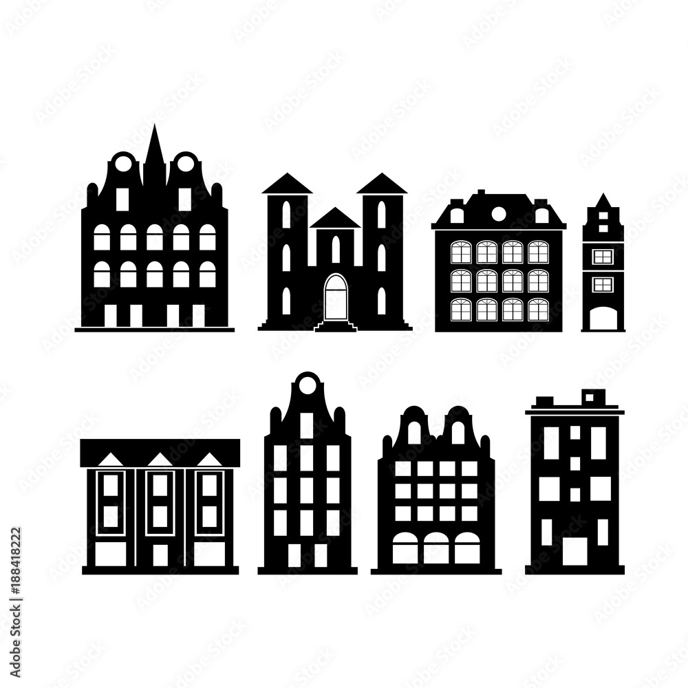 A set of design city elements