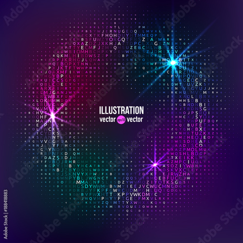 Halftone background for text template
