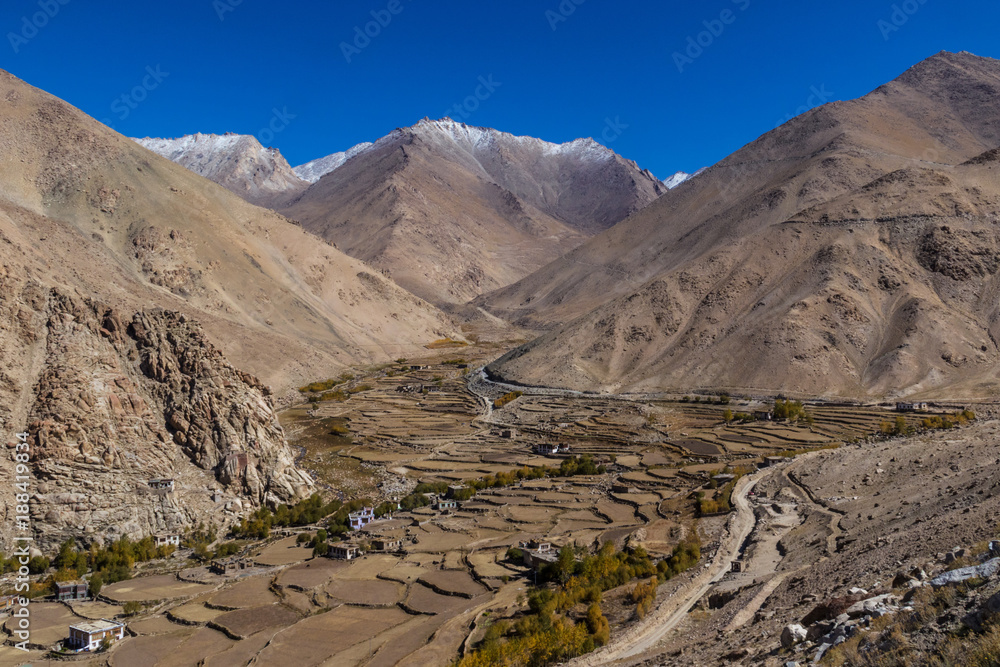 LEH, JAMMU & KASHMIR - INDIA - a 3.700 meters high plateau along the Indus Valley, right at the border with Pakistan and China, between monasteries, rivers, lakes, and blue skies