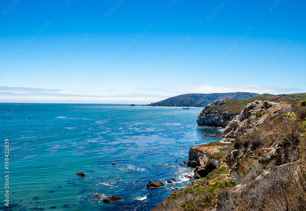 Jagged California Ocean Shoreline