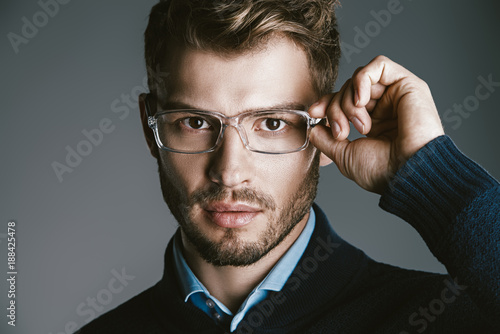 businessman in spectacles