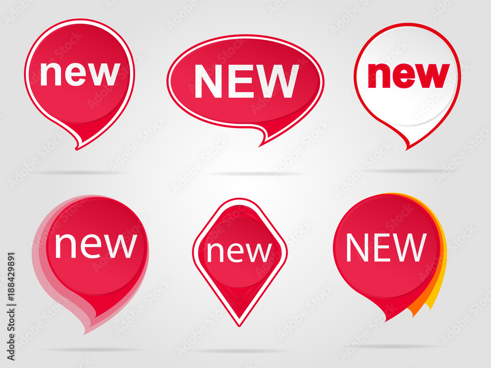 New red sticker set New red sticker set