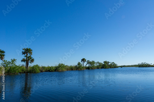 Fototapeta Naklejka Na Ścianę i Meble -  USA, Florida, Reflecting landscape and trees in everglades national park