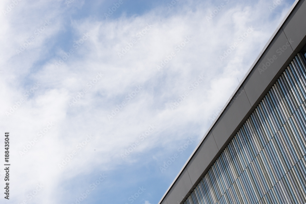 Fragment of a modern construction of a building