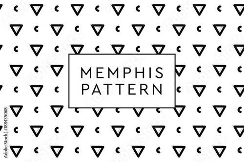 Memphis vector objects pattern. Various forms and dispositions.