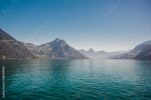 lucerne lake vierwaldstaettersee swiss landscape photo