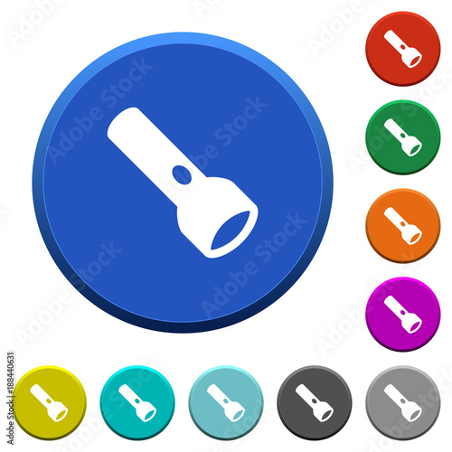Flashlight beveled buttons