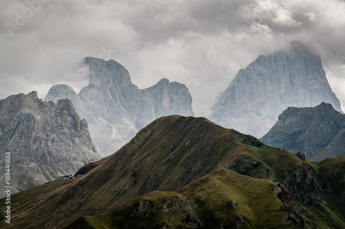 Fototapeta Naklejka Na Ścianę i Meble -  Typical mountain landscape in the Dolomites in Italy