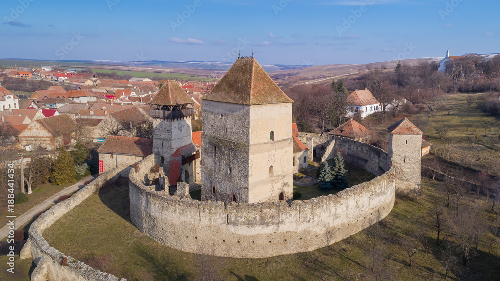 The Calnic fortress. Transylvania, Romania