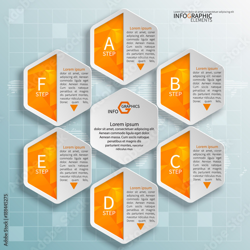Abstract 3D Paper Infographics