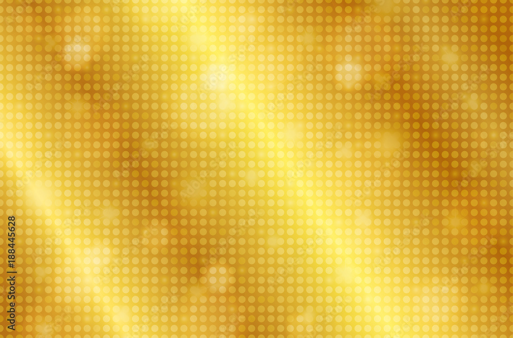 Realistic gold shiny texture with sparkles. Shiny metal foil gradient. Vector illustration