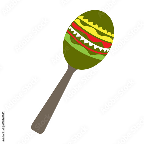 Isolated maraca icon