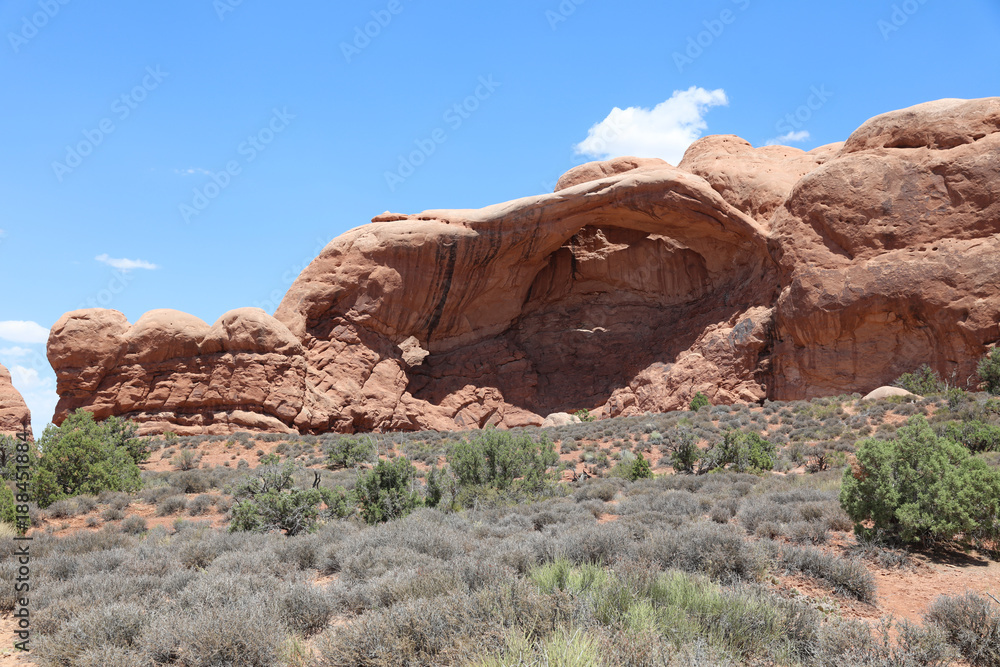 Fototapeta premium Windows Loop Trail at Arches National Park. Utah. USA