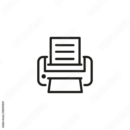 Printer Line Icon