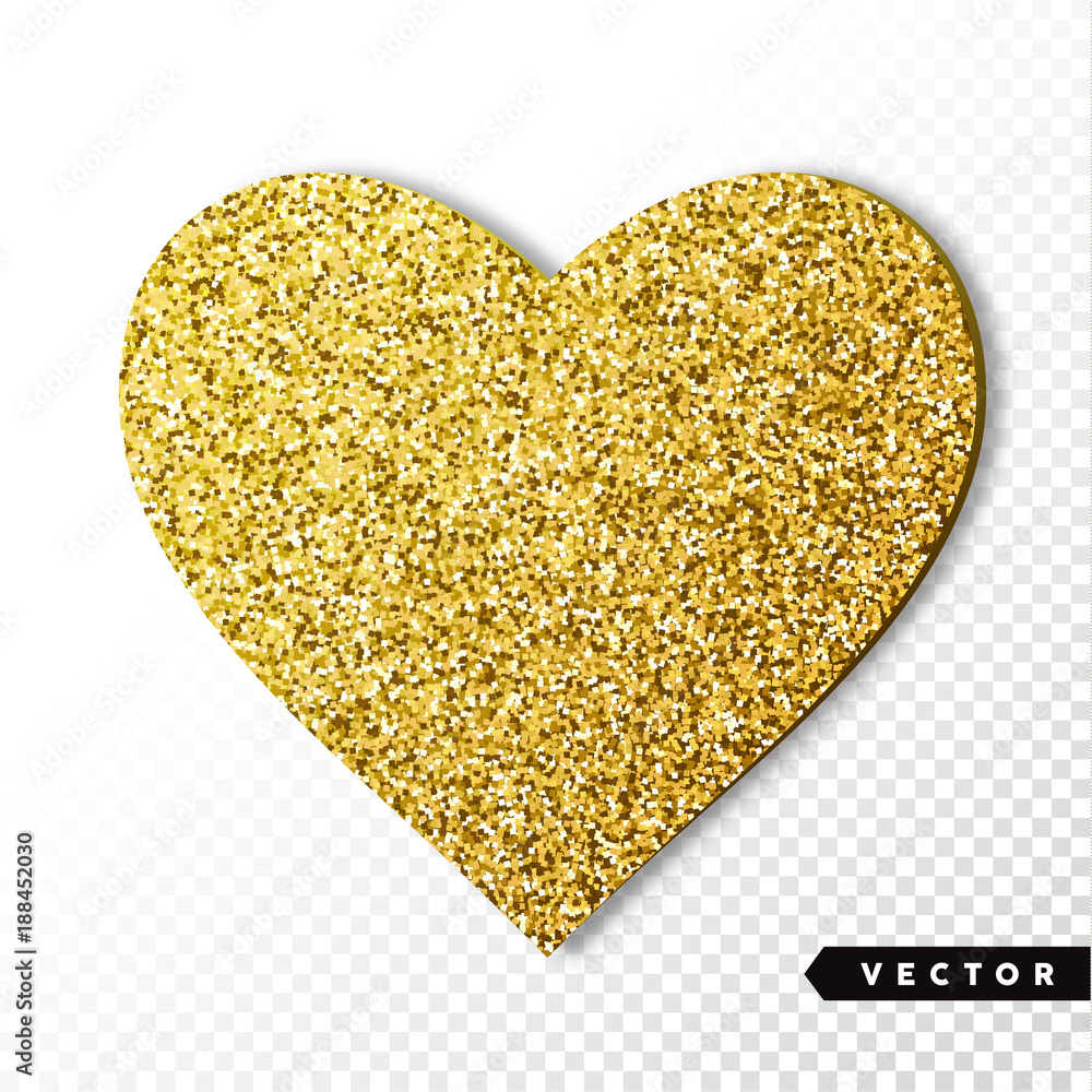 Vector gold sparkles heart. Valentines Day Vector Sparkles and Glitters. Holiday Design. Vector gold sparkles heart. Valentines Day Vector Sparkles and Glitters. Holiday Design.