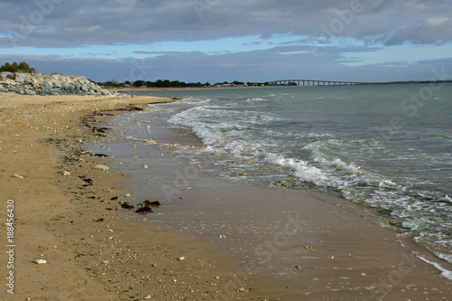 Rivedoux Plage; France - november 27 2017 : west coast beach photo