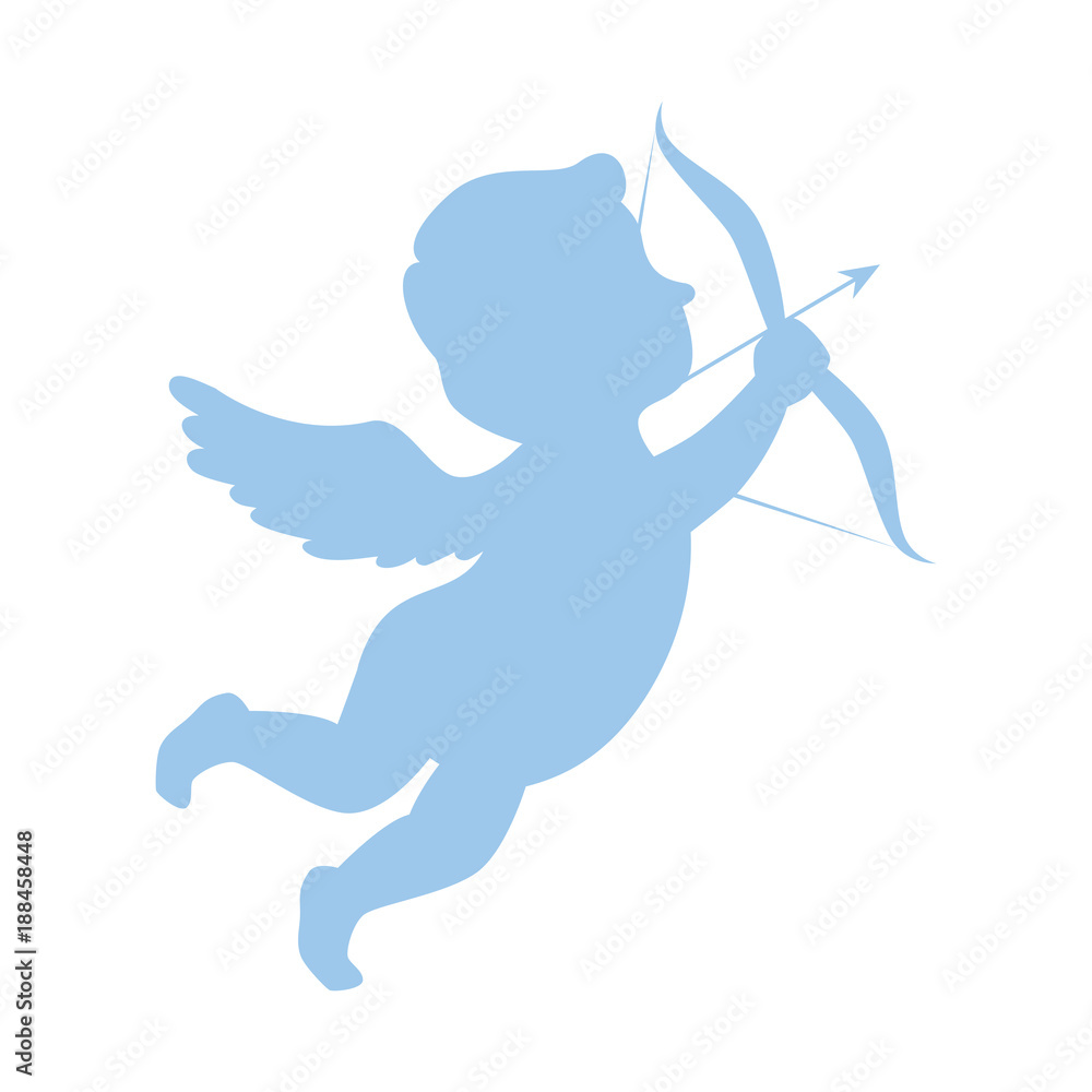 cupid angel with arch vector illustration design cupid angel with arch vector illustration design
