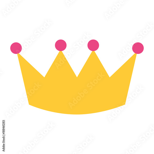 crown luxury royal monarchy icon vector illustration