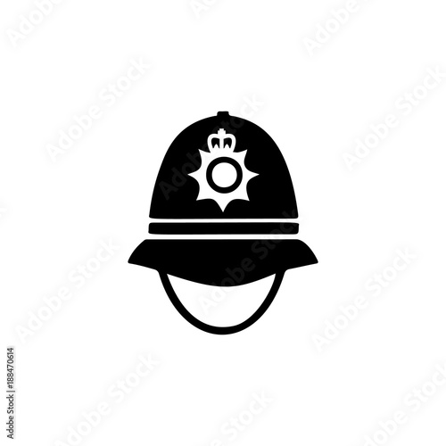 police cap in England icon. Element of United Kingdom culture icons. Premium quality graphic design icon. Signs, outline symbols collection icon for websites, web design, mobile app