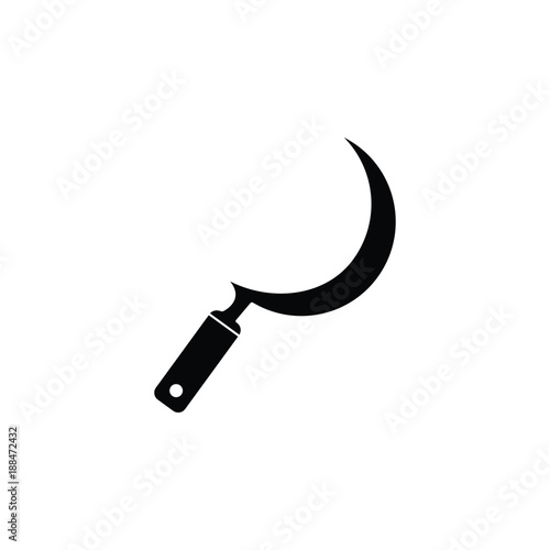 sickle icon. Element of farming and garden icons. Premium quality graphic design icon. Signs, outline symbols collection icon for websites, web design, mobile app