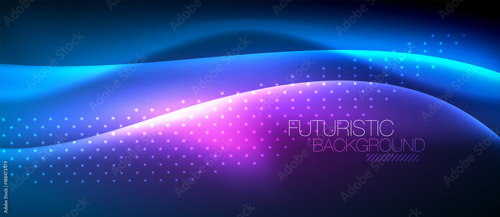 Shiny color smooth elegant neon wave Shiny color smooth elegant neon wave