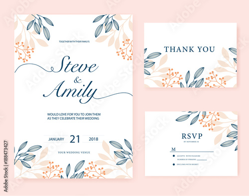 Wedding card inviation template