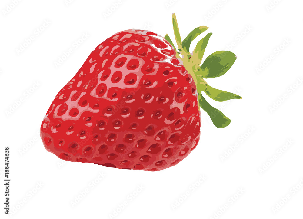 Strawberry Realistic icon vector isolated on white background. Strawberry Realistic icon vector isolated on white background.
